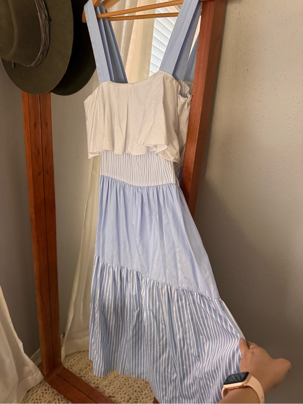 ZARA PATCHWORK STUDIO DRESS - Picture 6 of 10